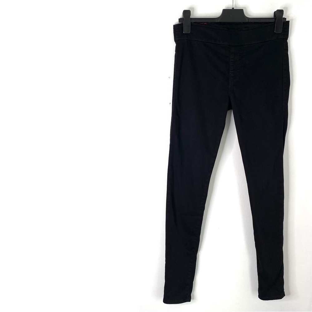 True Religion Starlet High Rise Legging Jeans Black Stretch Pull-On Denim